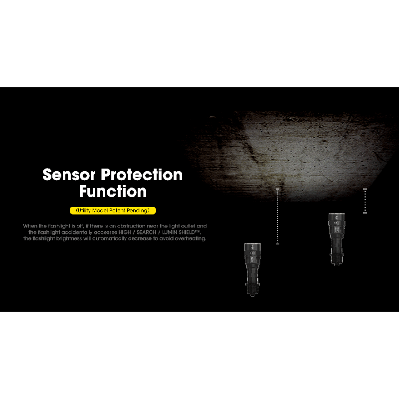 Nitecore TM9K PRO holdbar lommelykt 9900 lumen USB-C lading lang batterilevetid og 510 meter stråleavstand