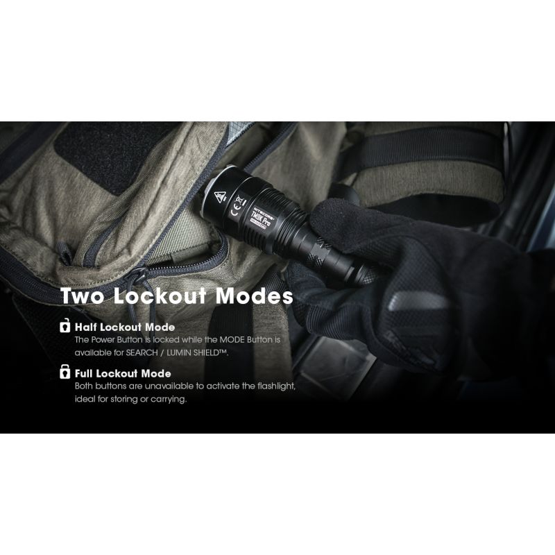 Nitecore TM9K PRO holdbar lommelykt 9900 lumen USB-C lading lang batterilevetid og 510 meter stråleavstand