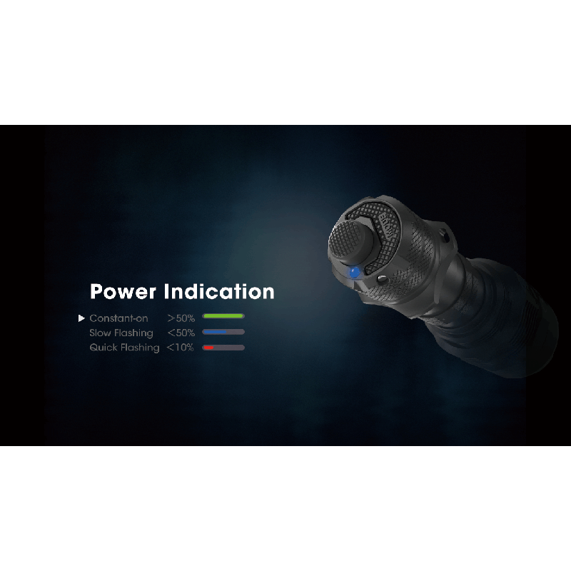 Nitecore TM9K PRO holdbar lommelykt 9900 lumen USB-C lading lang batterilevetid og 510 meter stråleavstand