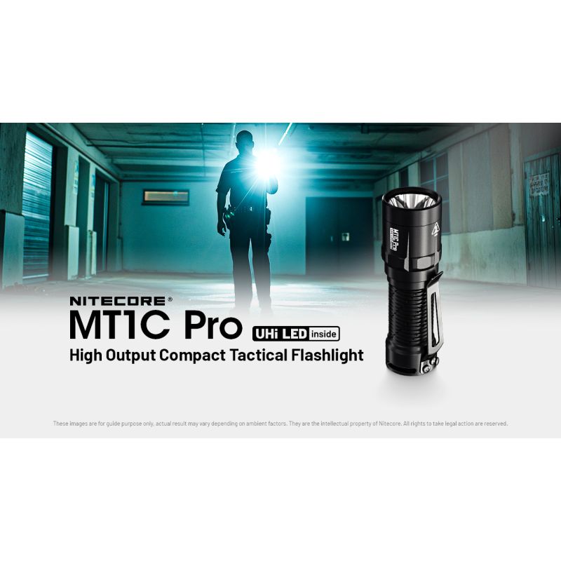 Nitecore MT1C Pro EDC lommelykt 1000 lumen kompakt design for friluftsliv langdistanse synlighet holdbar ytelse