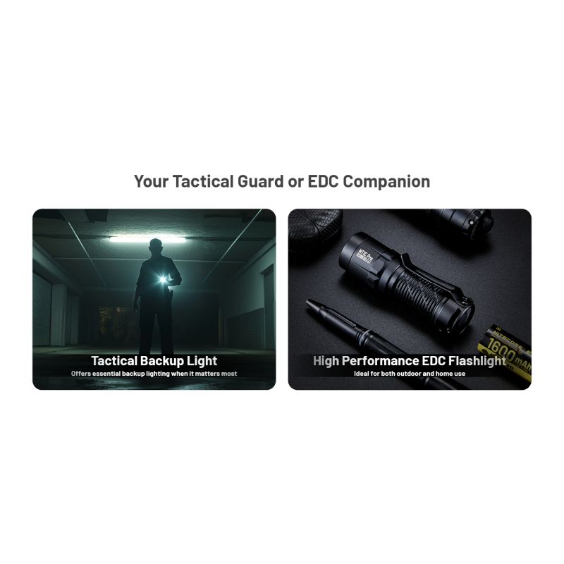 Nitecore MT1C Pro EDC lommelykt 1000 lumen kompakt design for friluftsliv langdistanse synlighet holdbar ytelse