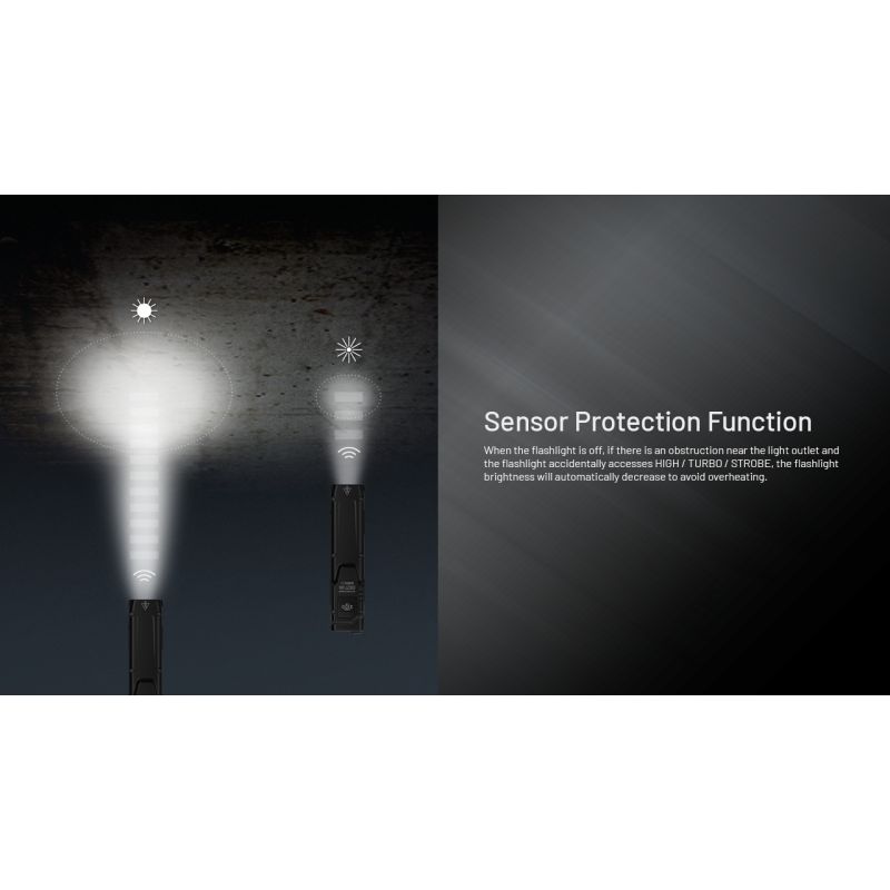 NITECORE EDC27 UHi 3100 lumen kompakt lommelykt USB-C oppladbar perfekt utendørsutstyr for hverdagsbruk