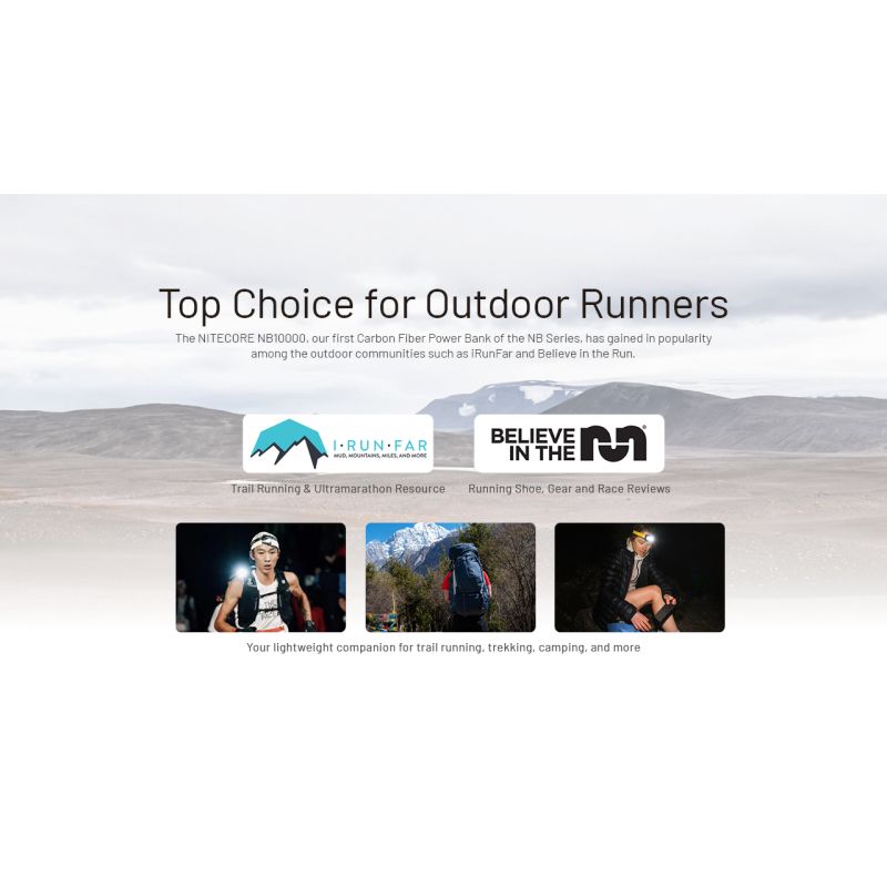 Nitecore NB10000 Gen III Ultra-Slim Power Bank bærbar lader 10 000mAh rask lading med doble USB-C porter