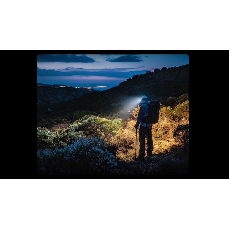 Nitecore HC60 UHE LED oppladbar hodelykt 1600 lumen for utendørs belysning med robust design og lang batteritid