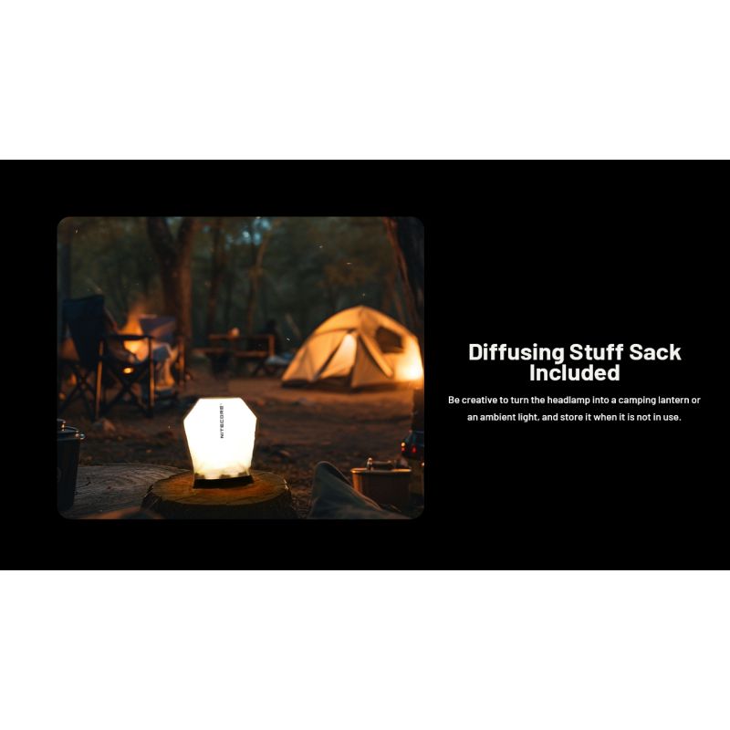 NITECORE NU27 LED oppladbar hodelykt 600 lumen perfekt for løping camping med flerfargetemperatur og lett design