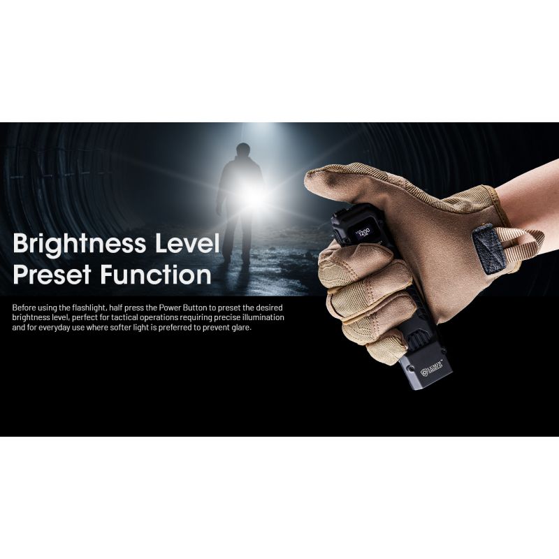 NITECORE EDC29 6500 lumen USB-C oppladbar lommelykt med lang rekkevidde og justerbare lysstyrkenivåer