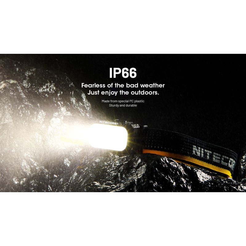 NITECORE NU25 MCT oppladbar LED hodelykt 400 lumen USB-C lading lettvekts turutstyr for friluftsentusiaster