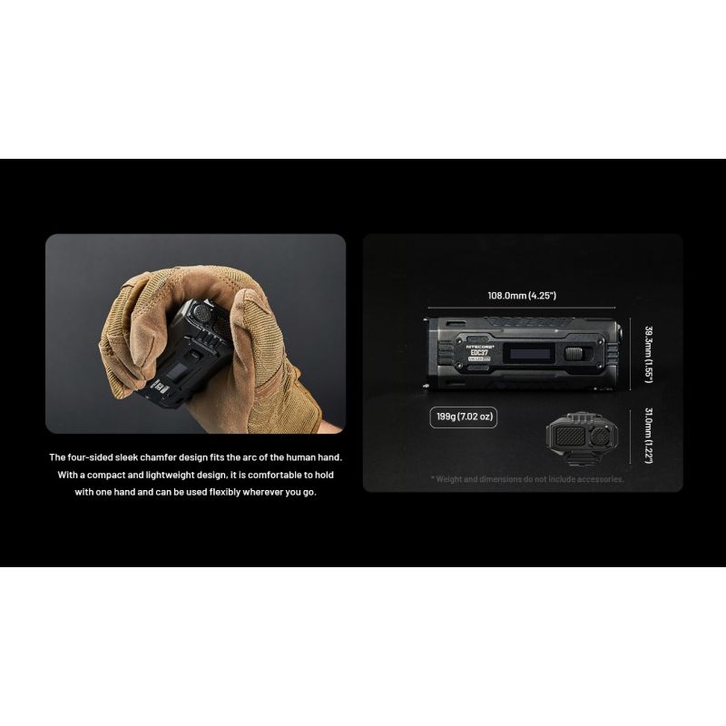 NITECORE EDC37 8000LM USB-C Lommelykt | Kompakt, Kraftig EDC til Utendørs Eventyr