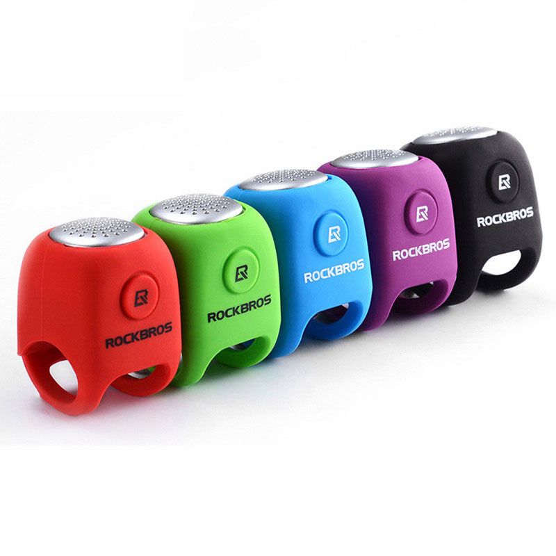 ROCKBROS Elektrisk Sykkelklokke 110 dB Horn Regntett Sykkeltilbehør for Sikkerhet MTB Bysykling Utendørs