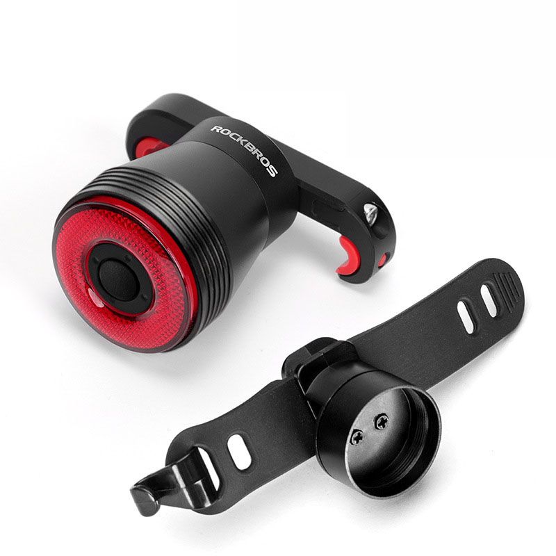 ROCKBROS Q5 Sykkel Smart Lys Auto Bremsesensor LED Baklykt IPx6 Vanntett for Synlighet og Sikkerhet