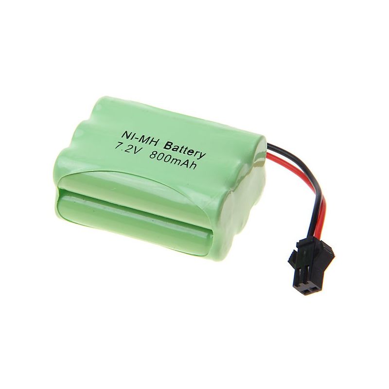 6-pk Ni-MH AAA 7.2V 800mAh Oppladbart Batteri med SM-plugg for Modellfly/Lekebil - Miljøvennlig!