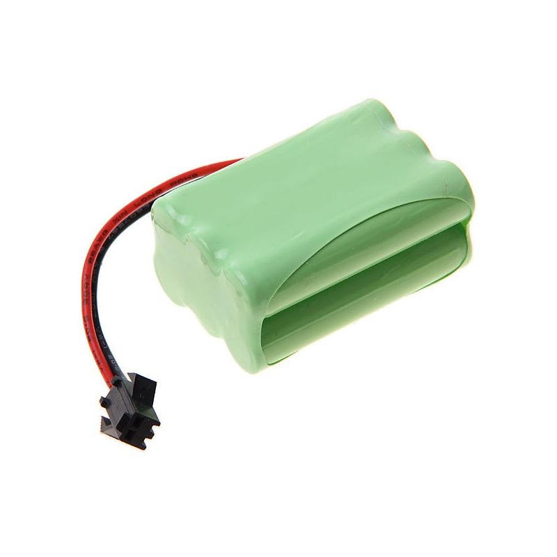 6-pk Ni-MH AAA 7.2V 800mAh Oppladbart Batteri med SM-plugg for Modellfly/Lekebil - Miljøvennlig!