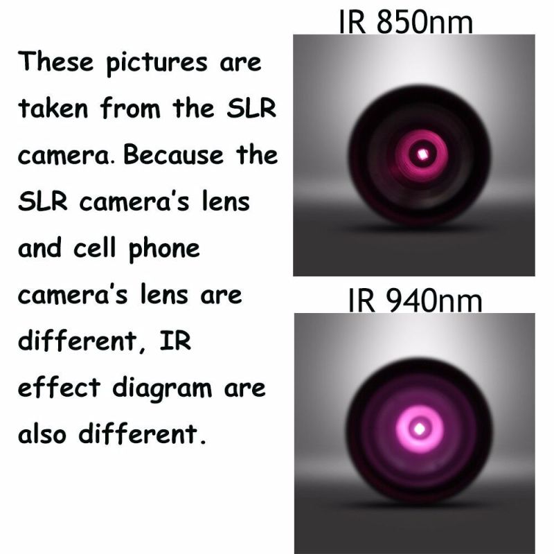 Uniquefire UF-1505 kompakt IR-lommelykt 850NM LED for nattoperasjon vanntett utendørs utstyr