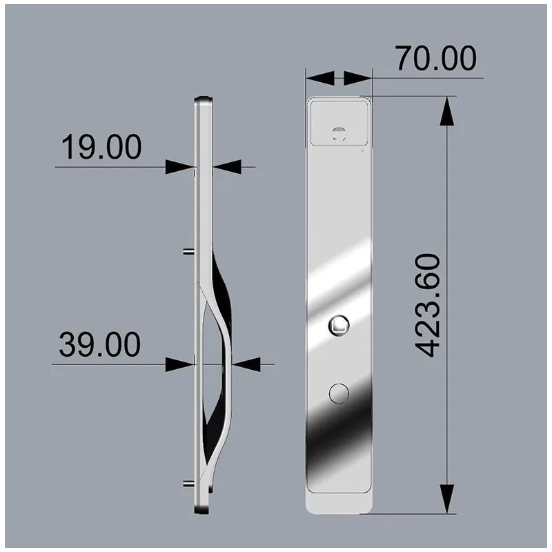 Tuya Wifi 3D Ansiktsgjenkjenning Smart Dørlås med Biometrisk Låsing og Innebygd Kamera for Smarthus