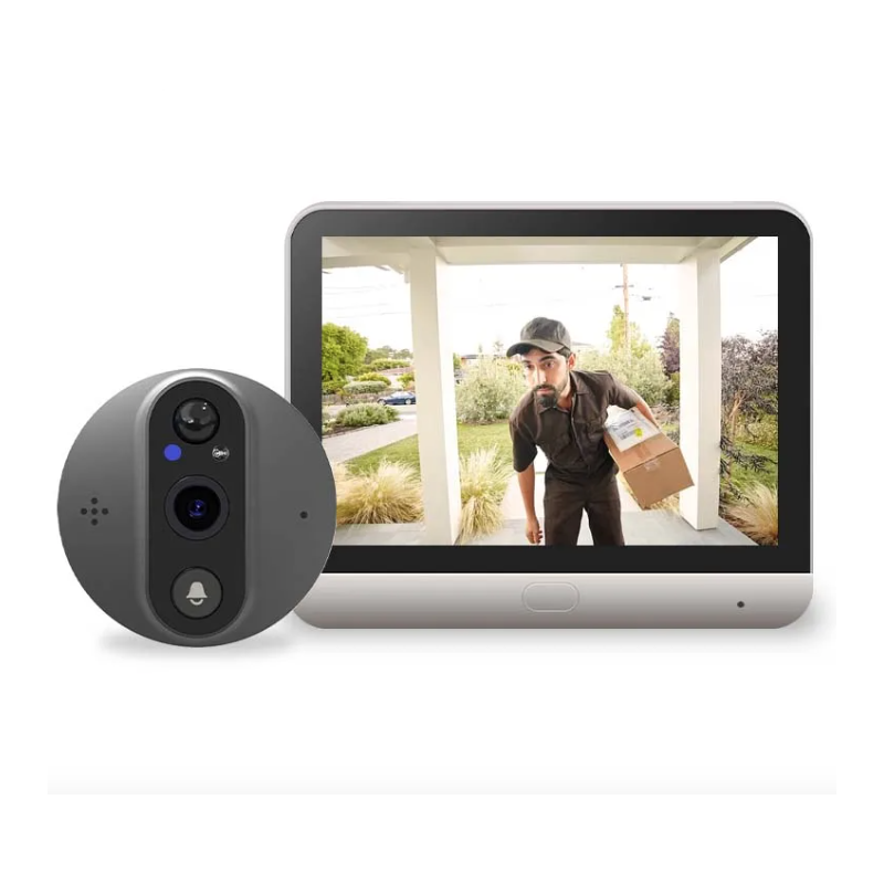 Tuya Smart 1080P WiFi kikkhull videokamera med PIR bevegelsesdetektor nattsyn og justerbar følsomhet