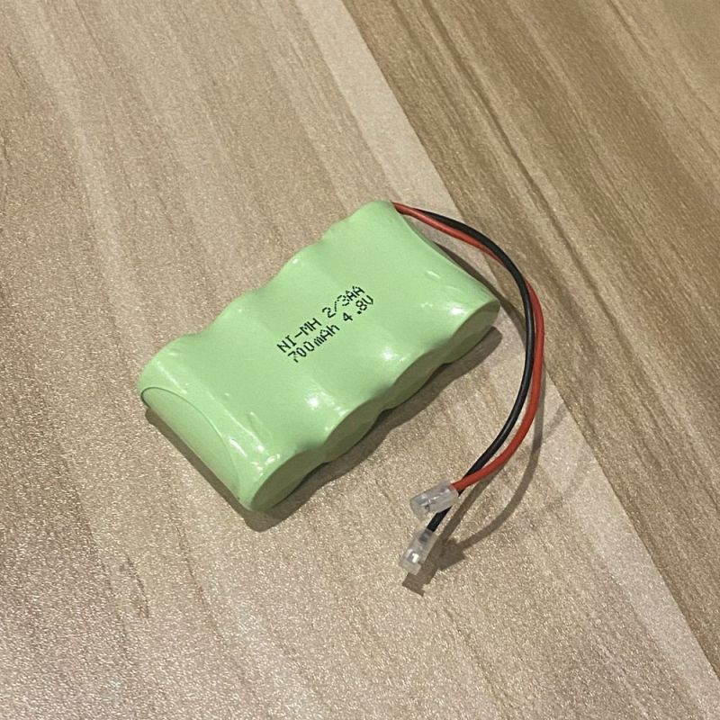 4.8V 2/3 AA 700mAh Ni-MH oppladbart batteri for barneleker og kamerabatterier stabil ytelse miljøvennlig