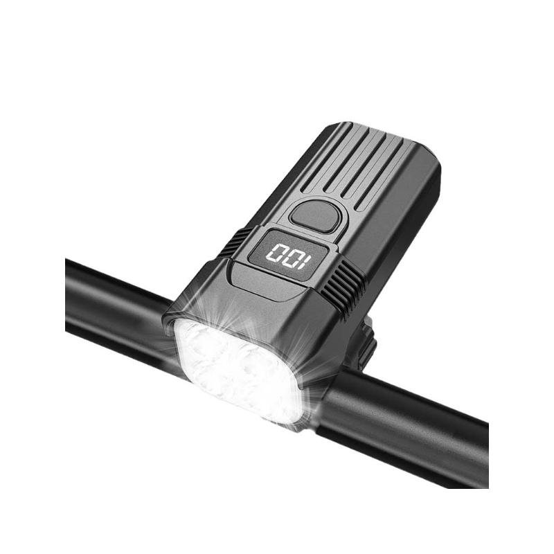 USB-C oppladbar sykkellykt 1200 lumen til MTB/landevei. Enkel montering, trygg kveldssykling!