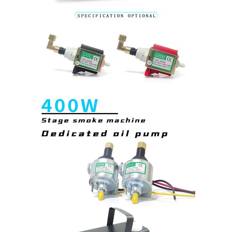 Oljepumpe Kraftpumpe 55DCB elektromagnetisk pumpe for røykmaskiner justerbar tåkedensitet visuelle effekter