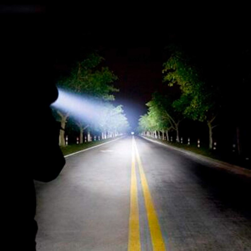 Sky Ray 15000 lumen LED-lommelykt oppladbar USB Type-C for campingutstyr nødlys og robust utendørs bruk