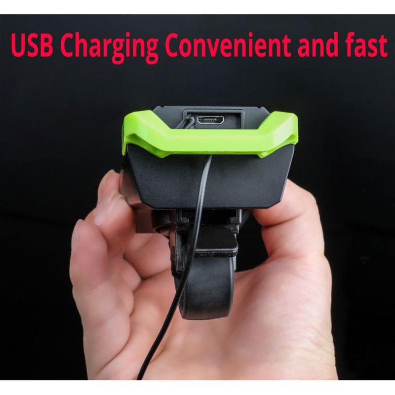 Sykkellys 2x T6 2400 lumen USB oppladbar sykkellysfront synlighet og sykkelsikkerhet seks lysmoduser