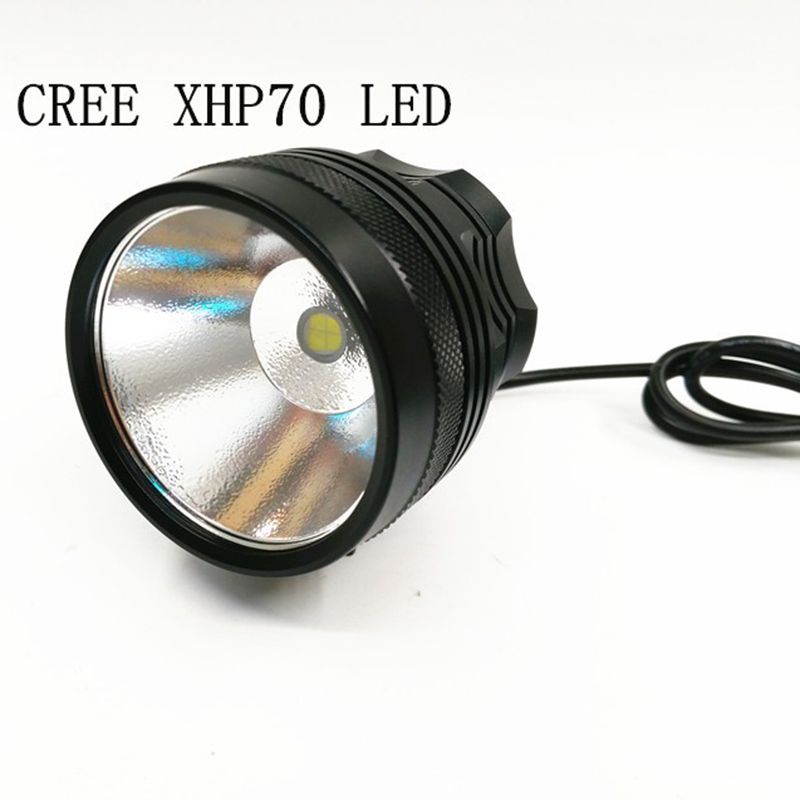 Sykkellys XHP70 LED Lys 3500 Lumens med Batteri Lader Perfekt for Sykling Camping Nattriding Høy Lysstyrke