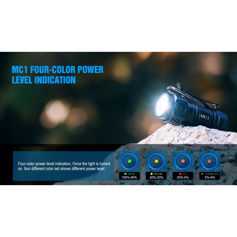 TrustFire MC1 Baton XP-L Hei kompakt 1000 lumens LED lommelykt med magnetisk lading for hverdagsbruk