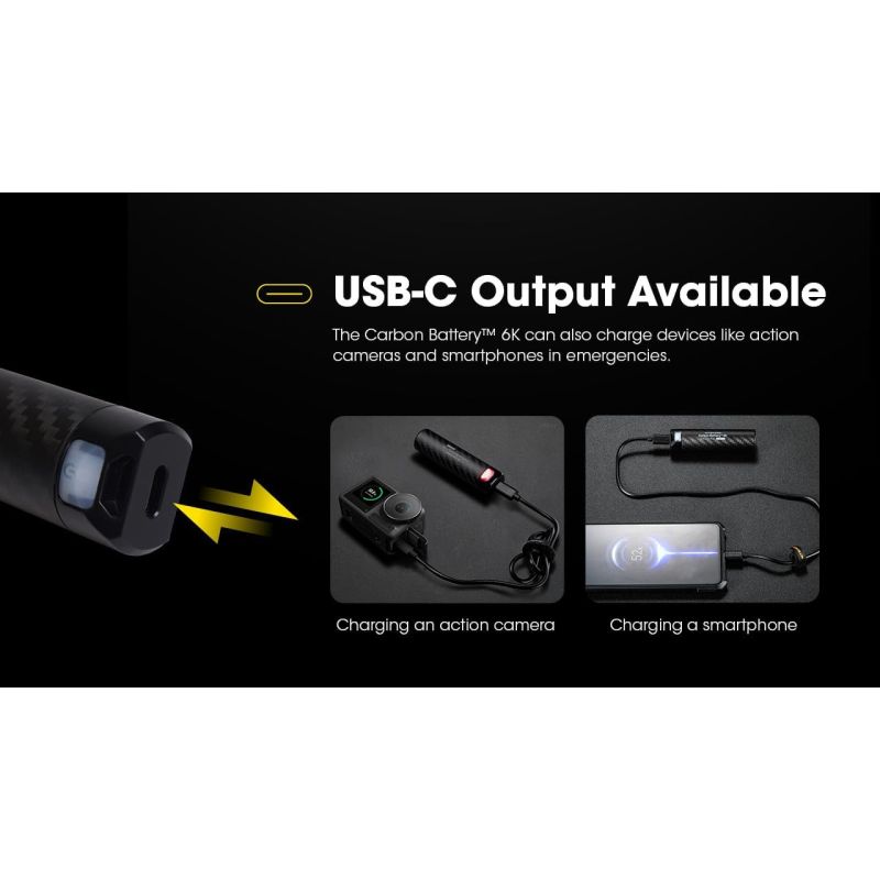 Nitecore 6K Karbonbatteri: Lett USB-C 6000mAh Powerbank - Vanntett for Eventyr!