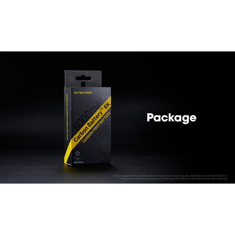 Nitecore 6K Karbonbatteri: Lett USB-C 6000mAh Powerbank - Vanntett for Eventyr!