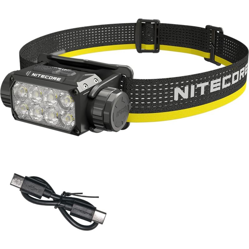 Nitecore HC75 3000 Lumen hodelykt USB-C oppladbar zoombar lang batteritid jakt nattcamping fottur