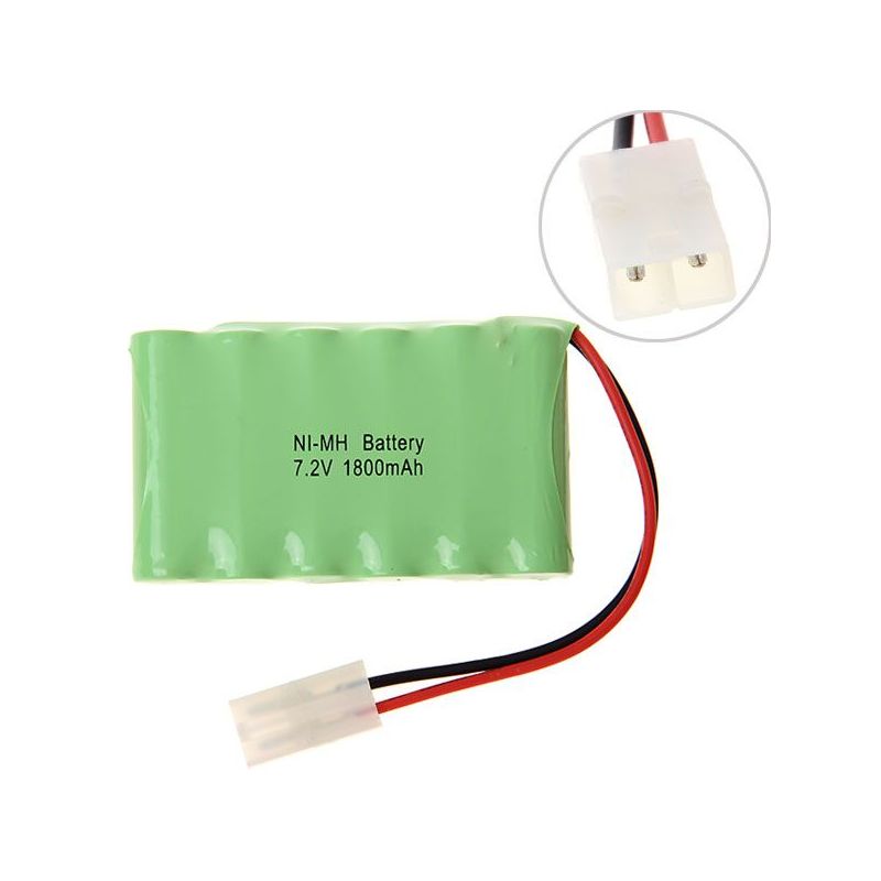 7.2V AA 1800mAh Ni-MH oppladbart batteri miljøvennlig høy kapasitet for fjernstyrte leker og fotografiutstyr