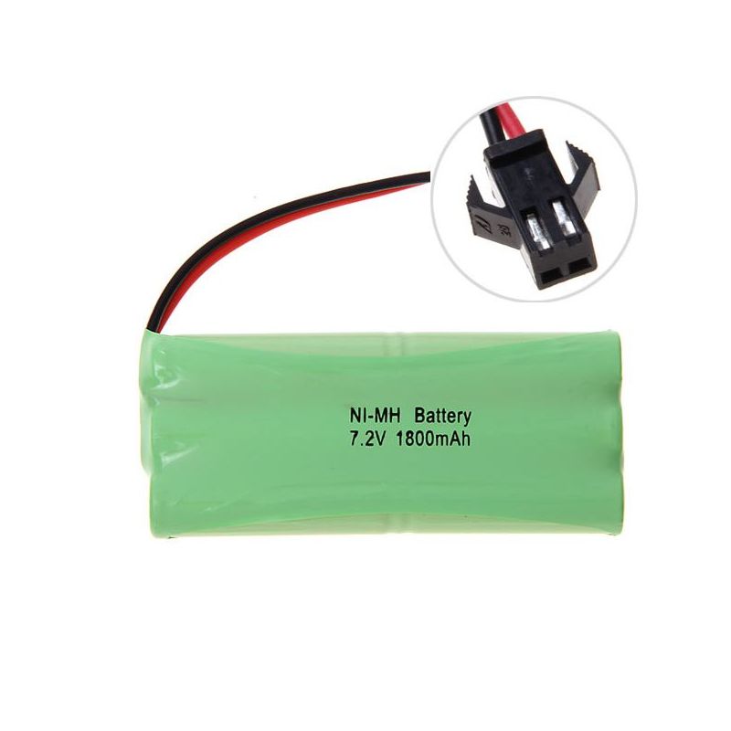 Miljøvennlig 7,2V 1800mAh Ni-MH SM-plugg oppladbart batteri for lekebiler og modellfly høy-kapasitet batteri