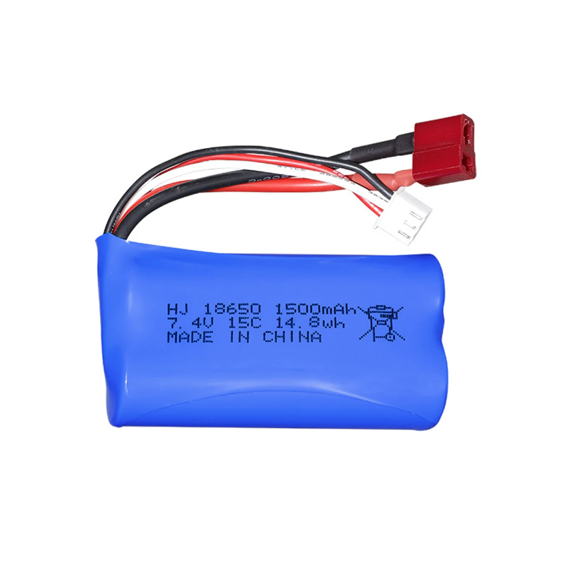 Kompakt 7,4V 1500mAh 15C Li-ion batteri for drone og RC racing høyytelse stabil strømforsyning