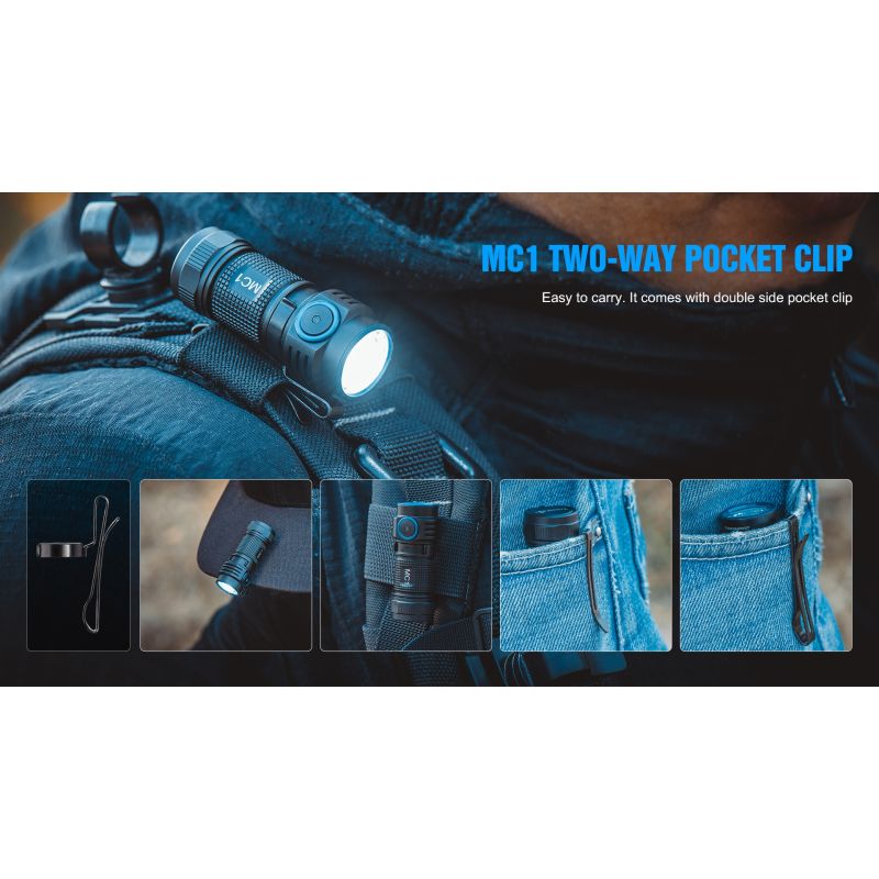 TrustFire MC1 Baton XP-L Hei kompakt 1000 lumens LED lommelykt med magnetisk lading for hverdagsbruk