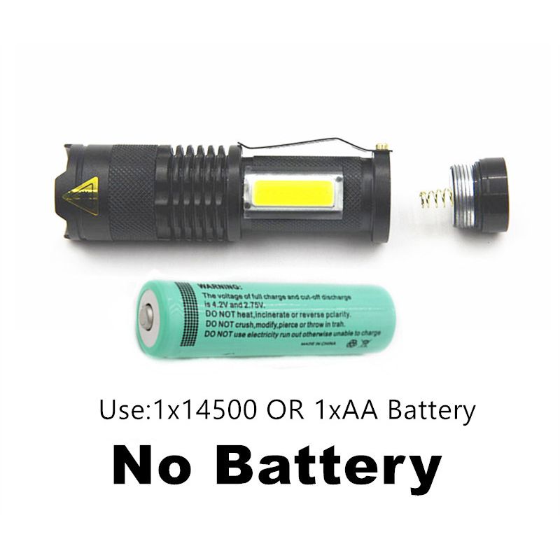 UltraFire SK68 bærbar mini lommelykt avansert LED-belysning zoom lang levetid perfekt for camping