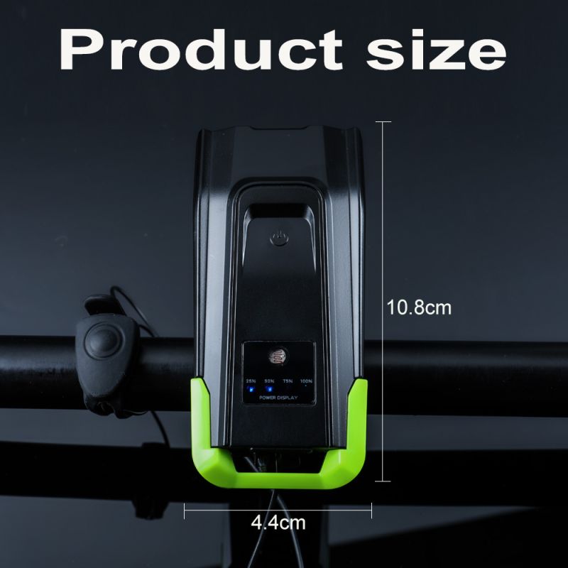 Sykkellys 2x T6 2400 lumen USB oppladbar sykkellysfront synlighet og sykkelsikkerhet seks lysmoduser