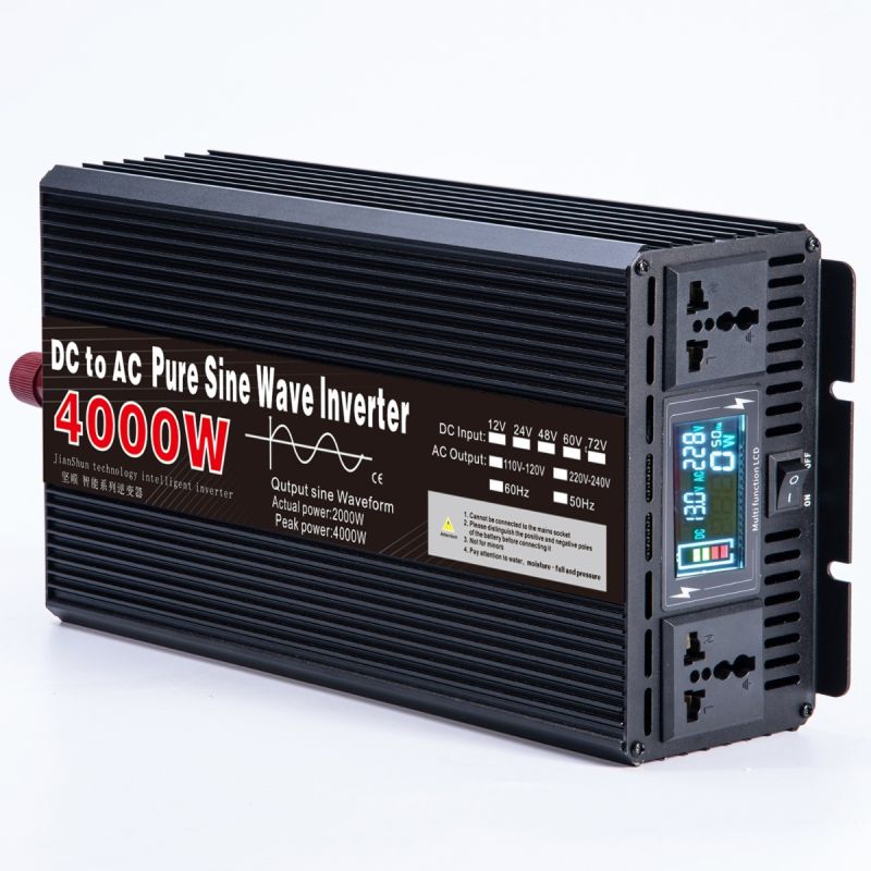 Ren Sinuskurve Inverter 3000W-8000W for Off-Grid Bobil Effektiv Ren Utgang DC 12V/24V AC 110V/220V