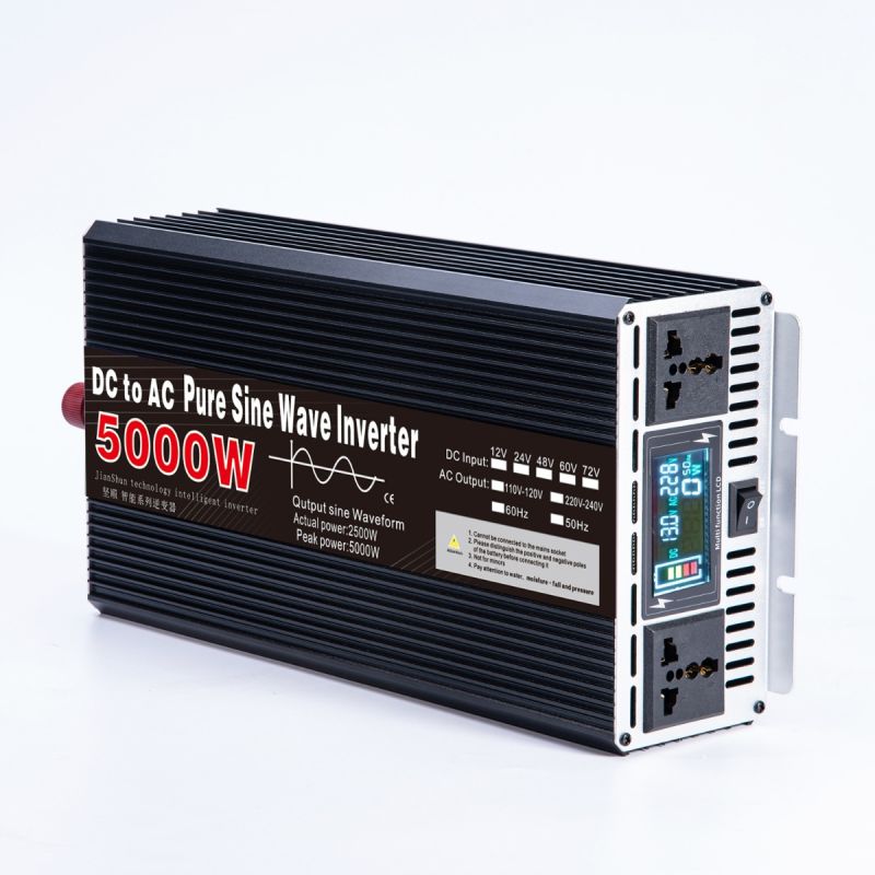 Ren Sinuskurve Inverter 3000W-8000W for Off-Grid Bobil Effektiv Ren Utgang DC 12V/24V AC 110V/220V
