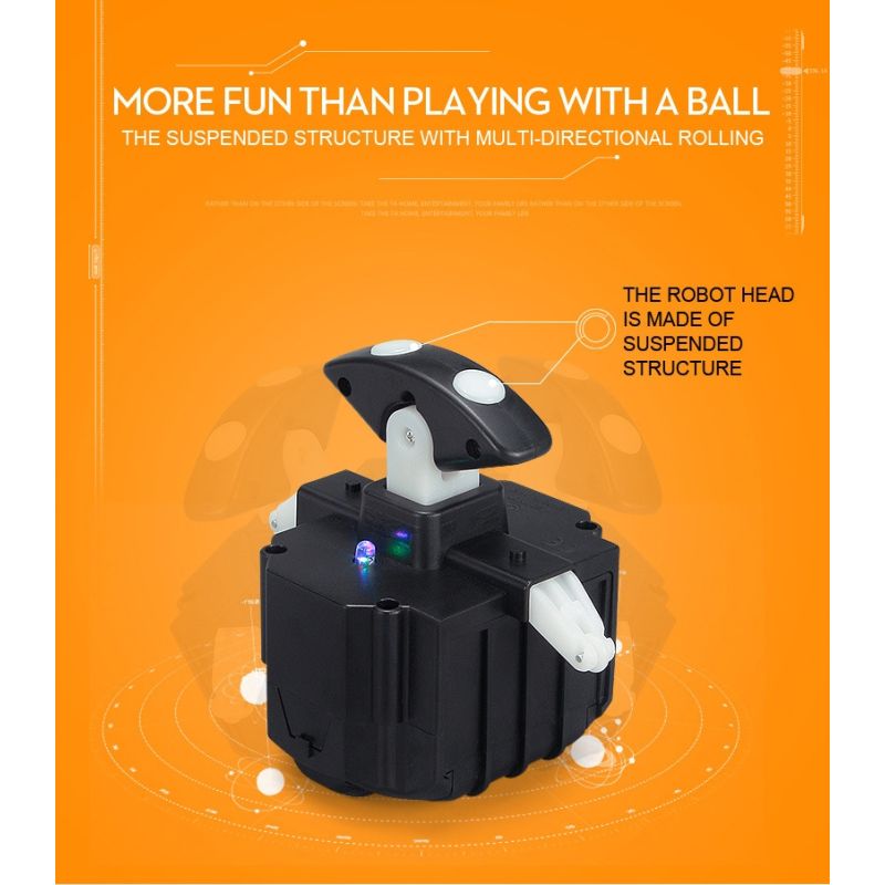 Oppgrader BB-8 fjernkontroll robot med 2.4G teknologi 360° rotasjon magnetisk fjæring Star Wars leketøy gave
