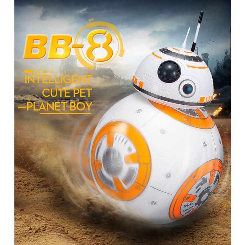 Oppgrader BB-8 fjernkontroll robot med 2.4G teknologi 360° rotasjon magnetisk fjæring Star Wars leketøy gave