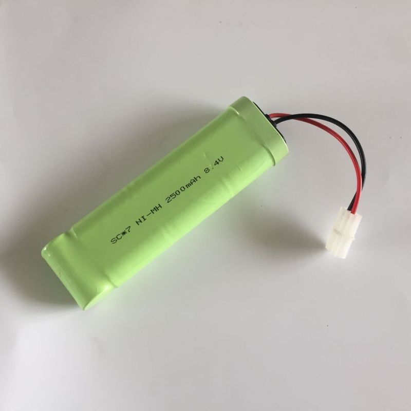 Miljøvennlig 8.4V oppladbart batteri 2500mAh Ni-MH teknologi uten minneeffekt for elektronikkentusiaster