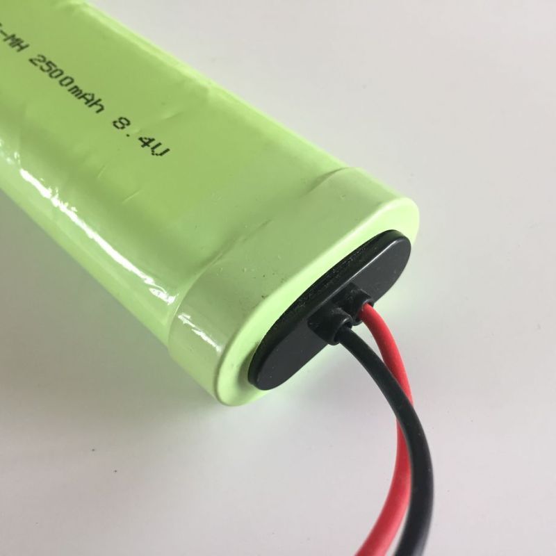 Miljøvennlig 8.4V oppladbart batteri 2500mAh Ni-MH teknologi uten minneeffekt for elektronikkentusiaster