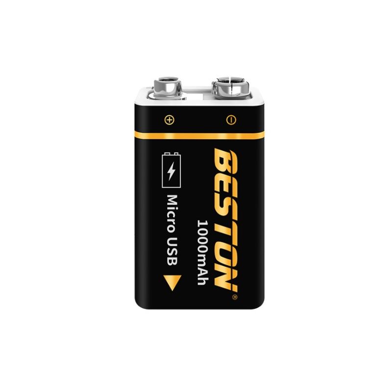 Beston 9V 1000mAh li-ion oppladbart batteri USB lading for RC helikopter mikrofon høy kapasitet og miljøvennlig