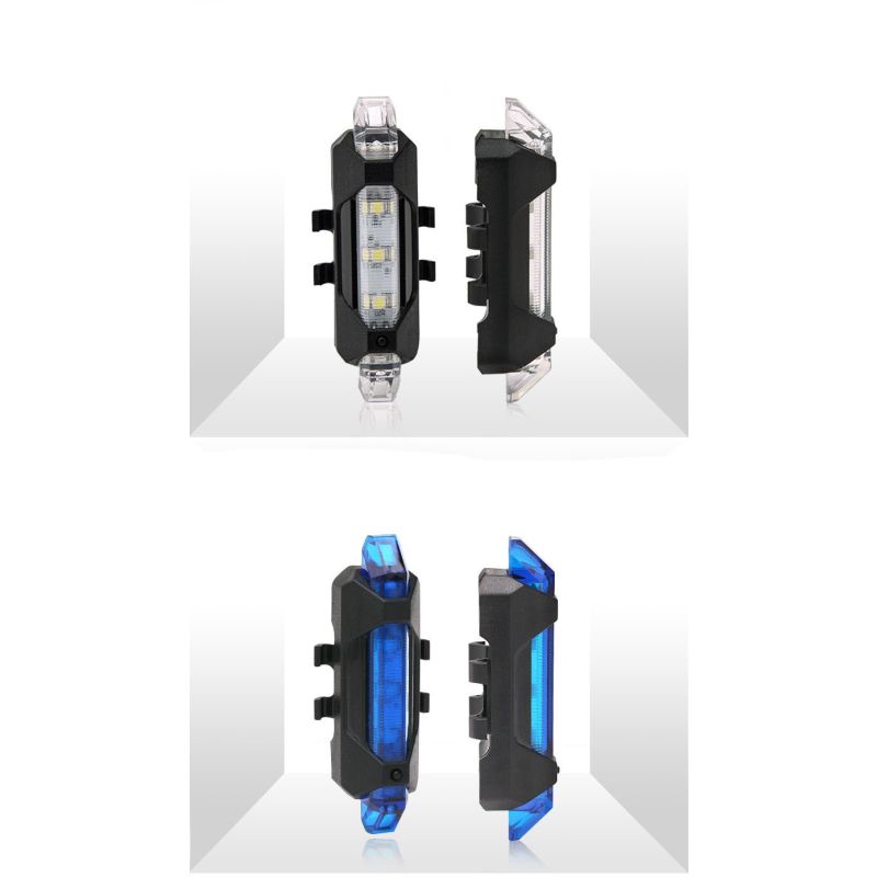 Bærbar USB oppladbar sykkelhale baklys med LED kompakt design perfekt for urban sykling og synlighetsforsterker