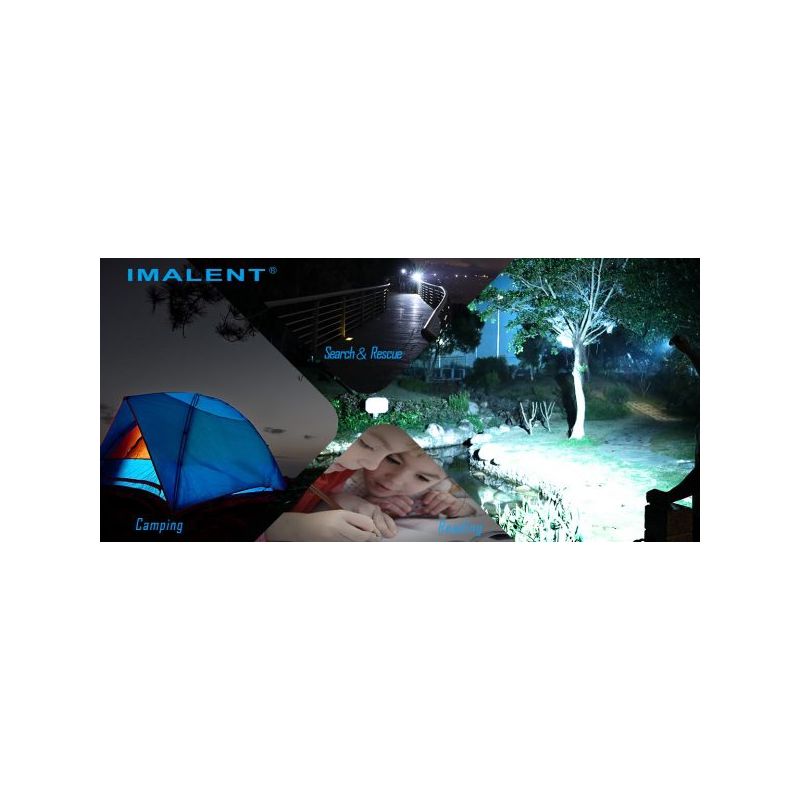 Oppdag IMALENT MS03 høy ytelse lommelykt med 13000 lumen og 324 meter stråleavstand med 21700 batteri