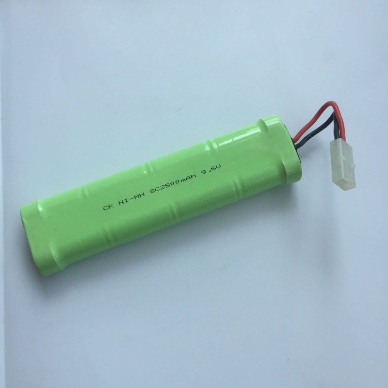 9,6V SC*8 2500mAh Ni-MH oppladbart batteri miljøvennlig RC bil batteri modellfly ingen minneeffekt