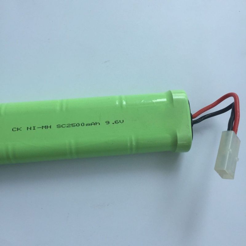 9,6V SC*8 2500mAh Ni-MH oppladbart batteri miljøvennlig RC bil batteri modellfly ingen minneeffekt
