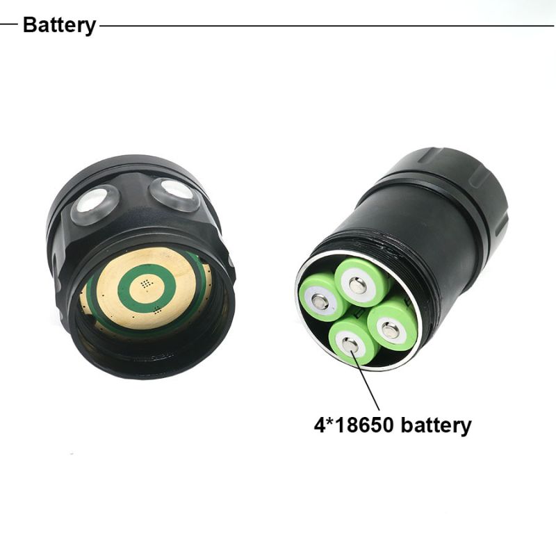 Oppdag UV dykkerlommelykt QH14 QH27 med 20000 lumen for undervannseventyr nattdykk korallrev og marint liv