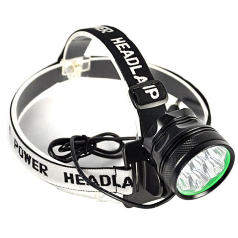 Oppdag 9T6 LED sykkellys svart IP65 vanntett med 10800 lumens for trygg sykkeltur batteri og lader inkludert