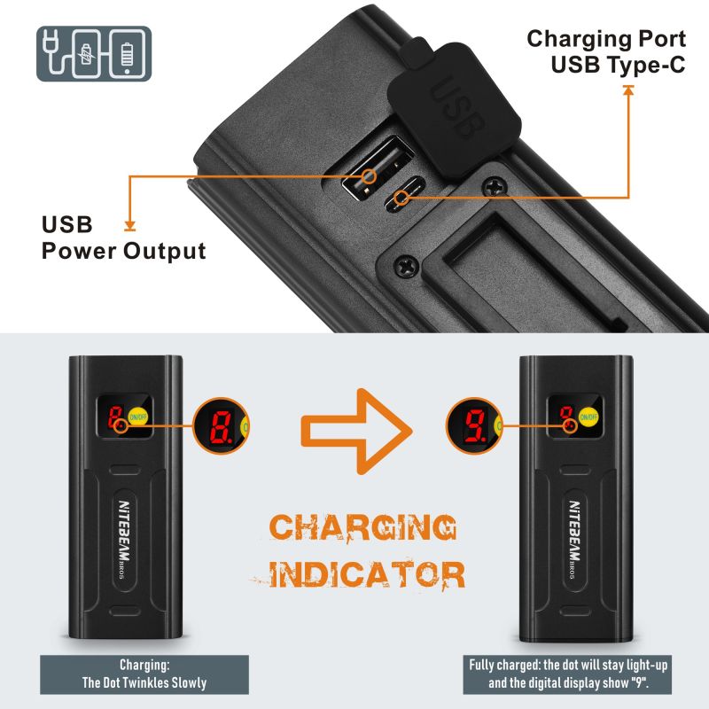 Nitebeam BR05 sykkellys 5x T6 5000 lumen USB oppladbar lyssterk design for nattlig sykling og sykkelsikkerhet