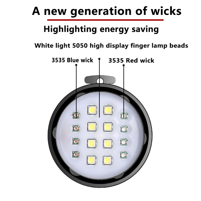 C16 undervanns dykkerlommelykt LED 100M vanntett justerbar lysstyrke ideell for undervanns utforskning dykkerlys